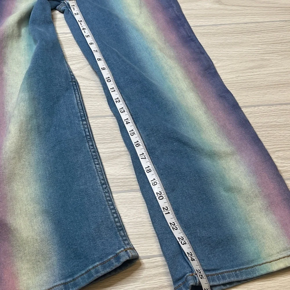 Justice 90’s Ombré Baggy Jeans Straight Leg Denim Girl’s Size 12